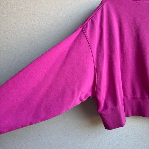 Nike Essentials Women's Over Oversized Crew Neck Sweatshirt Size Medium Pink - Picture 6 of 8